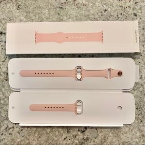 New pink sand Apple Watch sport band